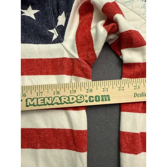 Old Navy American Flag Zip-Up Hoodie L Cotton Blend - Picture 7 of 9